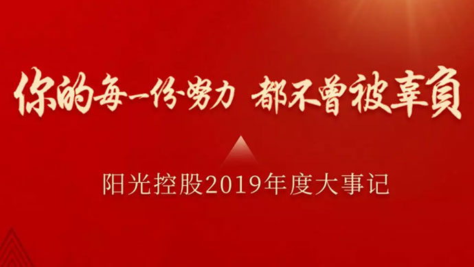 你的每一份努力，都不曾被辜负！2019阳光大事记来了